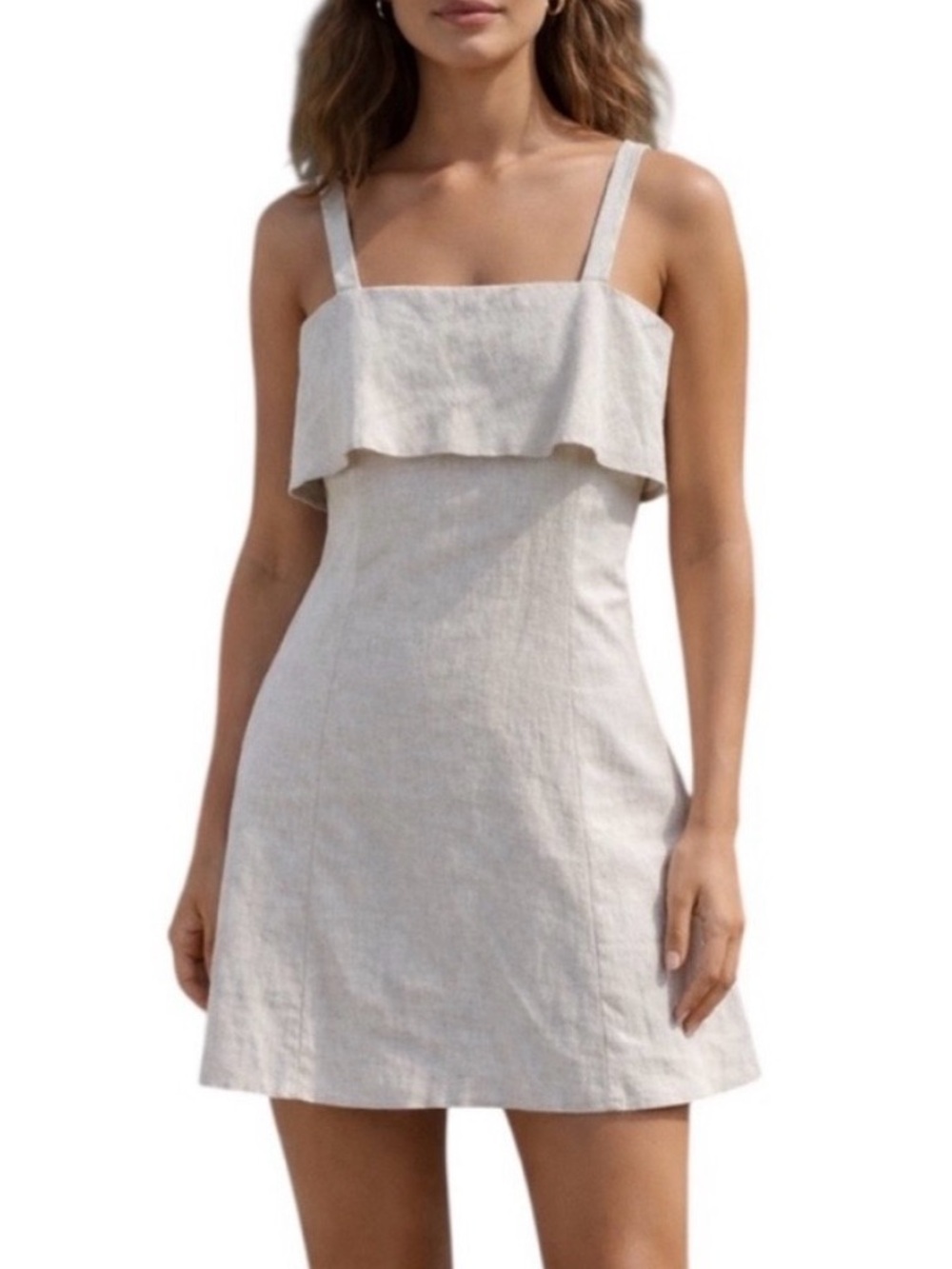 NWT Banana Republic Factory natural linen dress 12